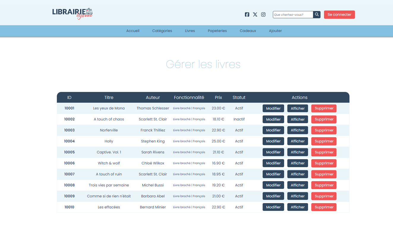 Librairie Lejeune responsive website preview